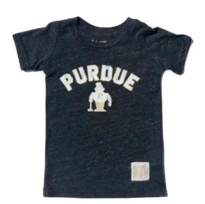 Retro Brand - Kids Purdue Boilermakers Tee in Charcoal