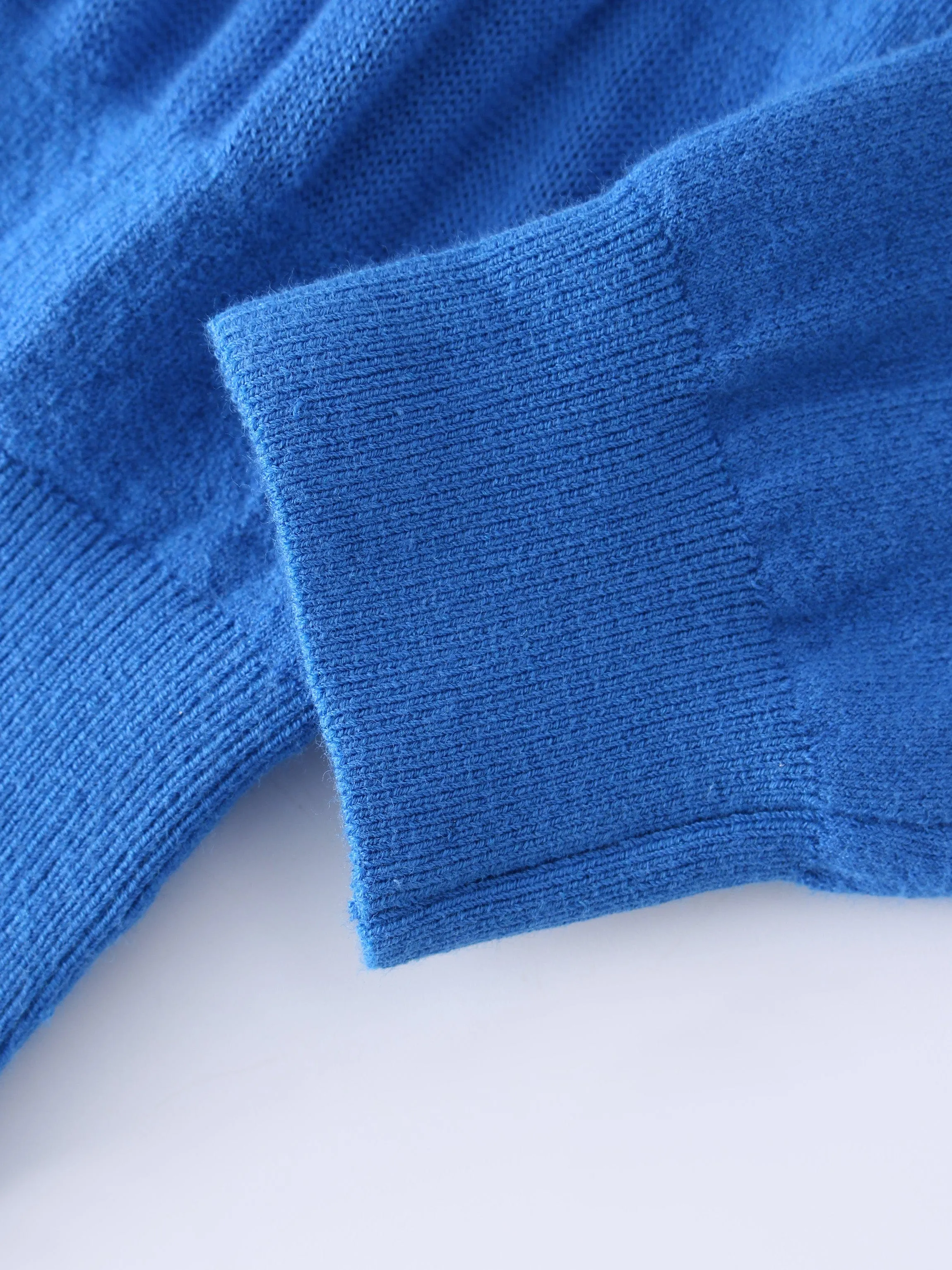 Ruched Sweater-Grecian Blue