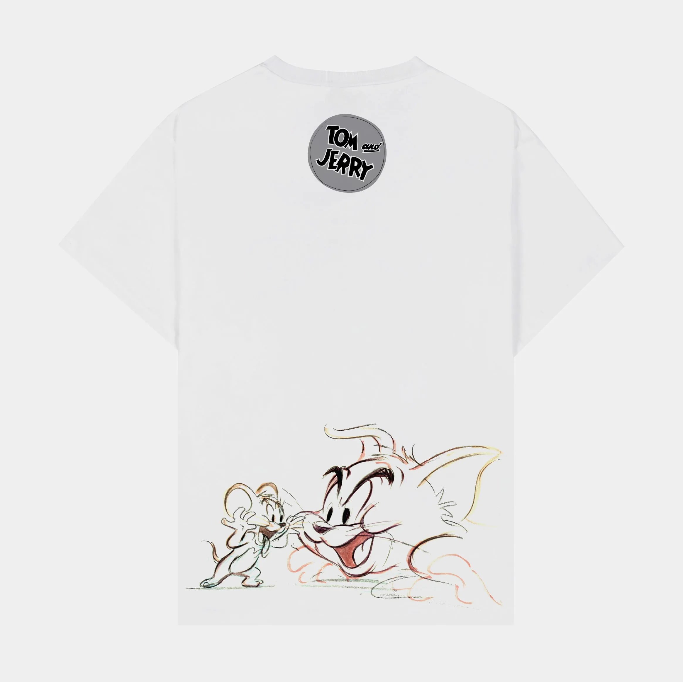 SP x Tom and Jerry Doodle Mens Short Sleeve Shirt (White/Black)