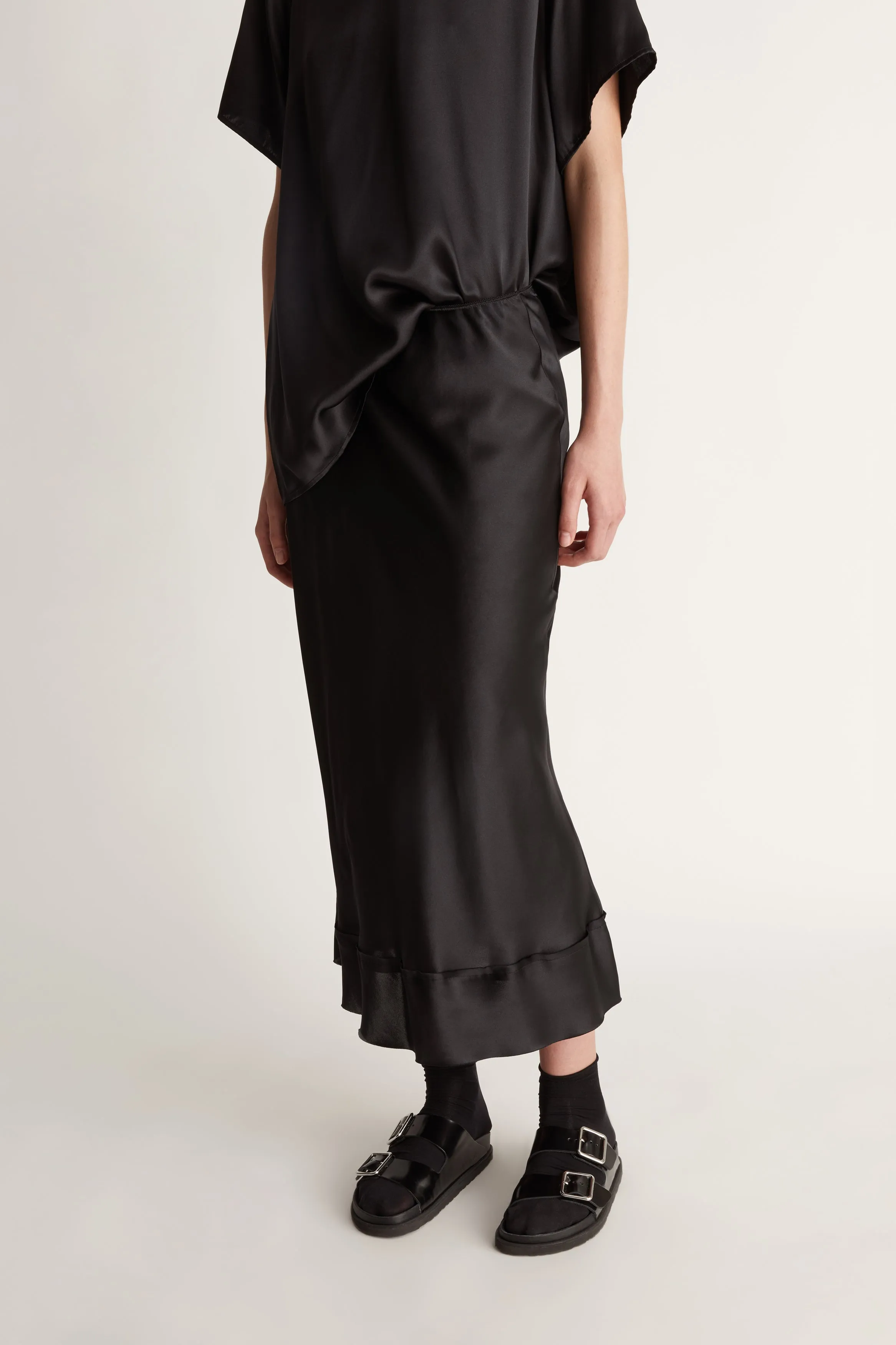 Stella Silk Satin Skirt