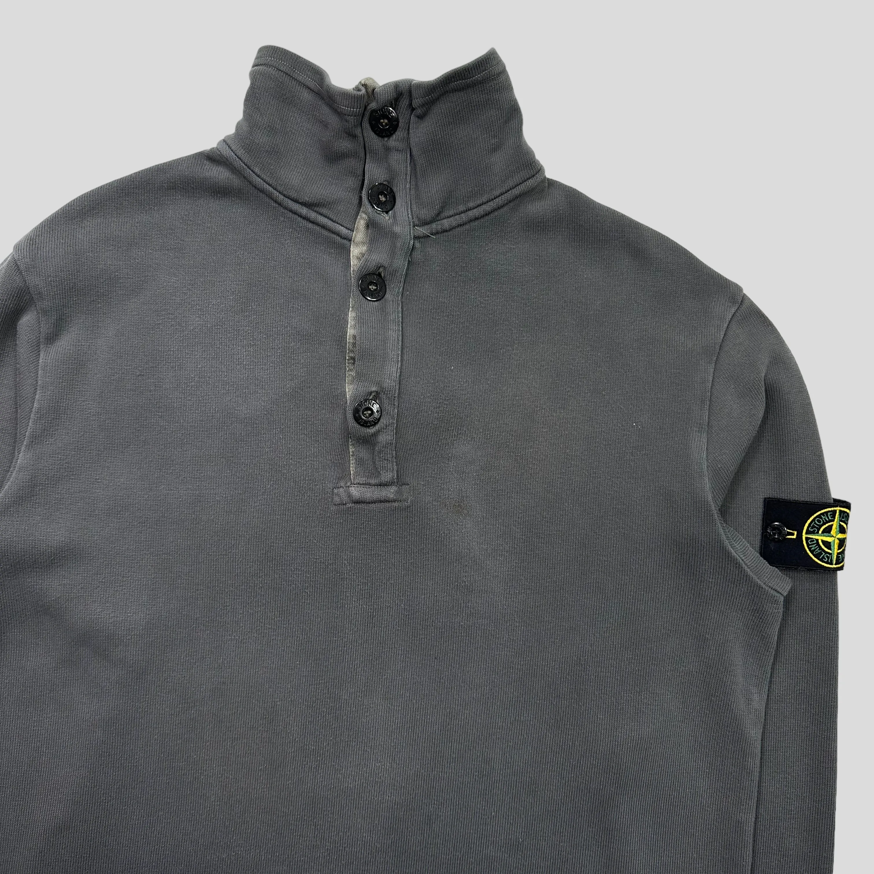 Stone Island AW00 Ribbed Cotton 1/4 Pullover - L