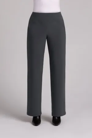 Straight Leg Pant with Yoke | Graphite