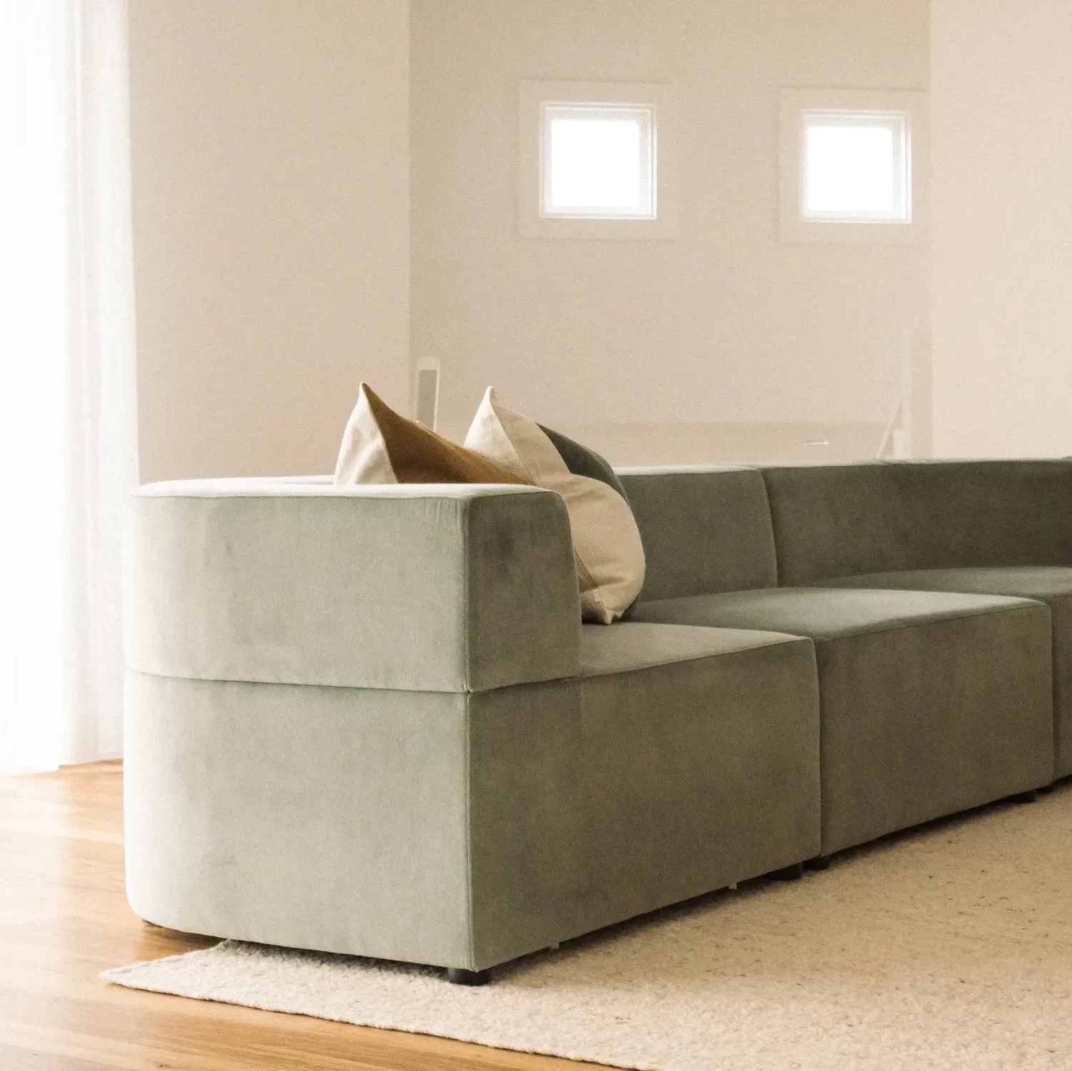 Stretch 3 Seater Sofa - Opal Ocean