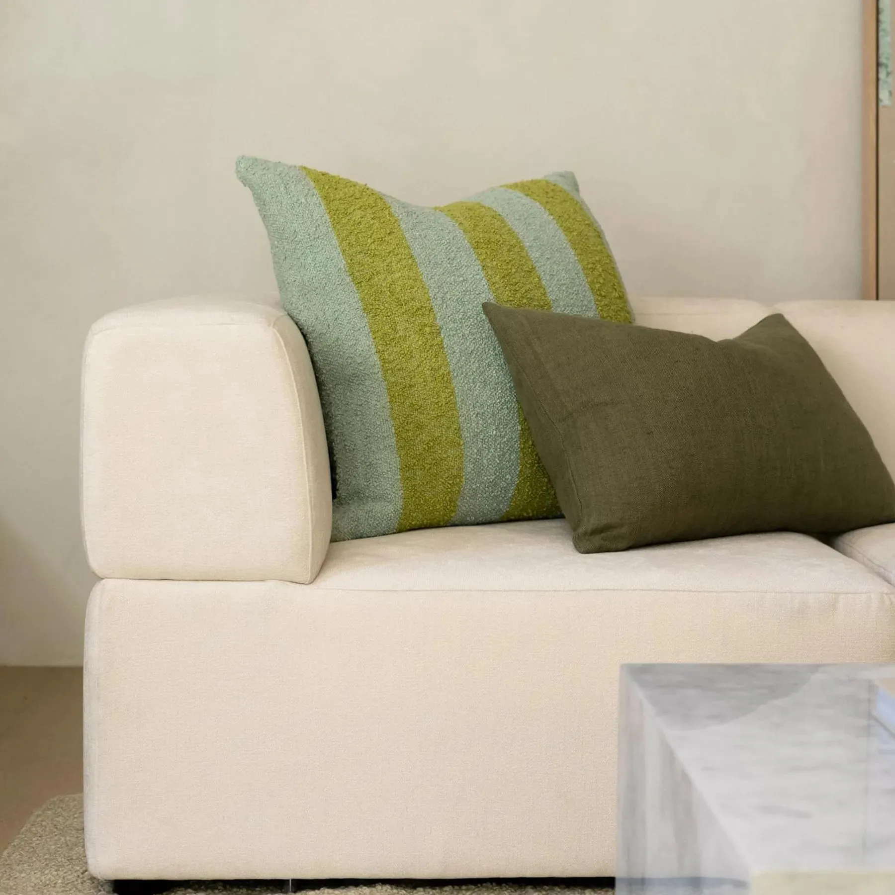 Stretch 4 Seater Sofa - Silex Off White