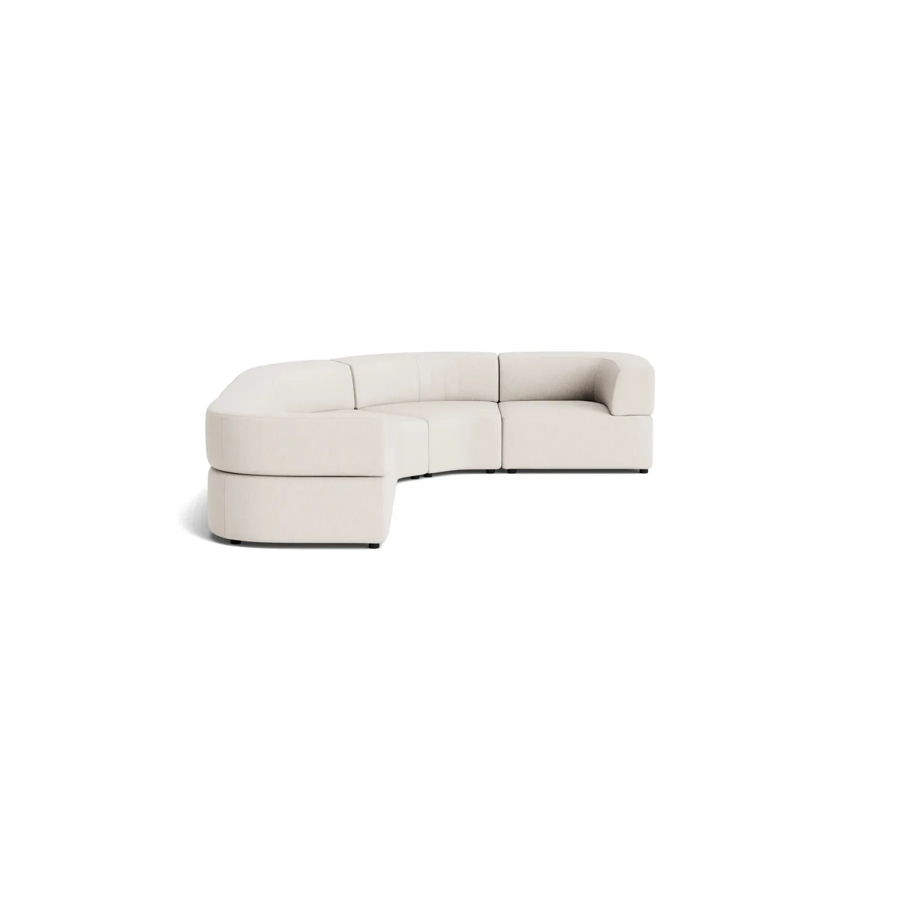 Stretch Angled Corner Sofa - Silex Off White