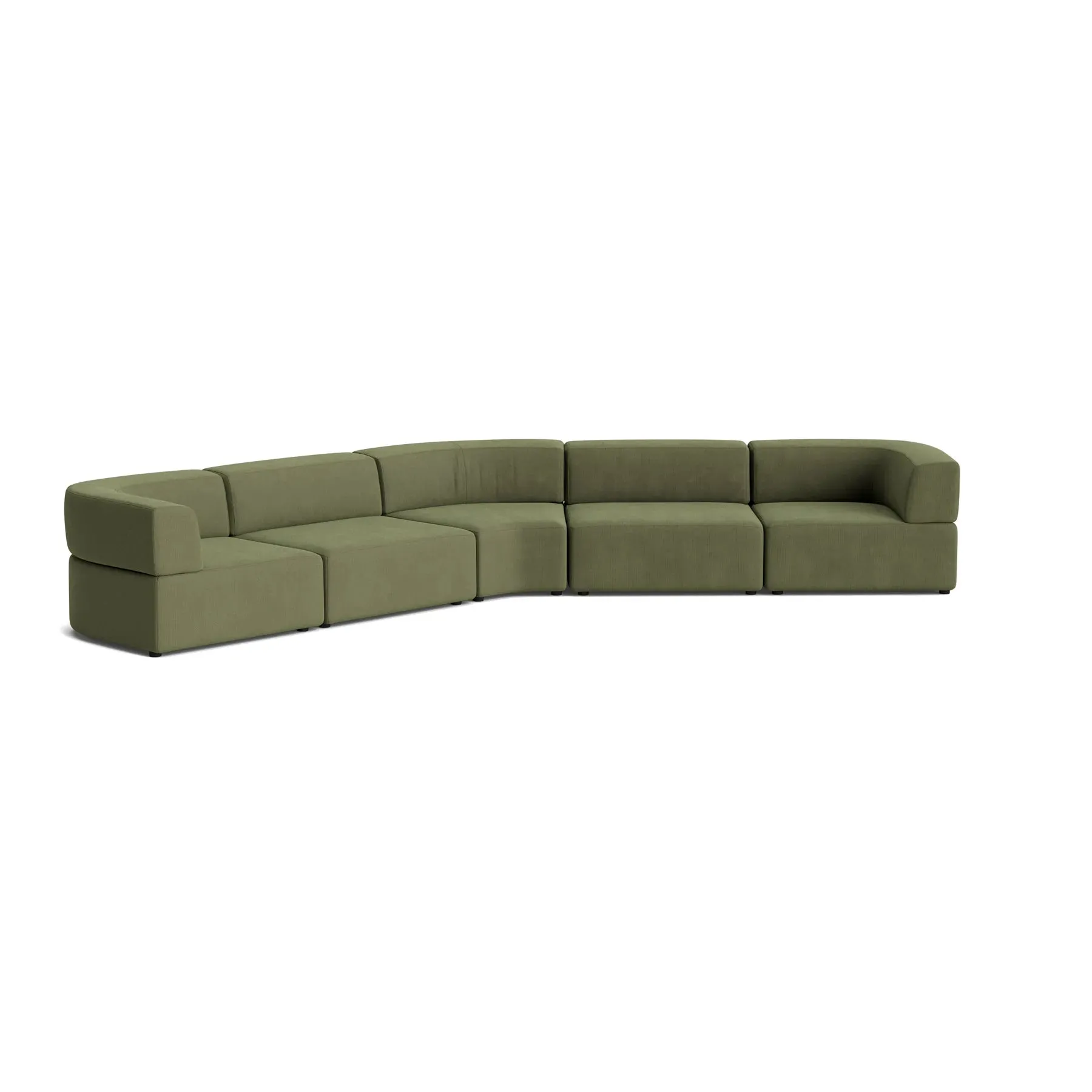 Stretch Large Closed Angle Sofa - Corduroy Forest