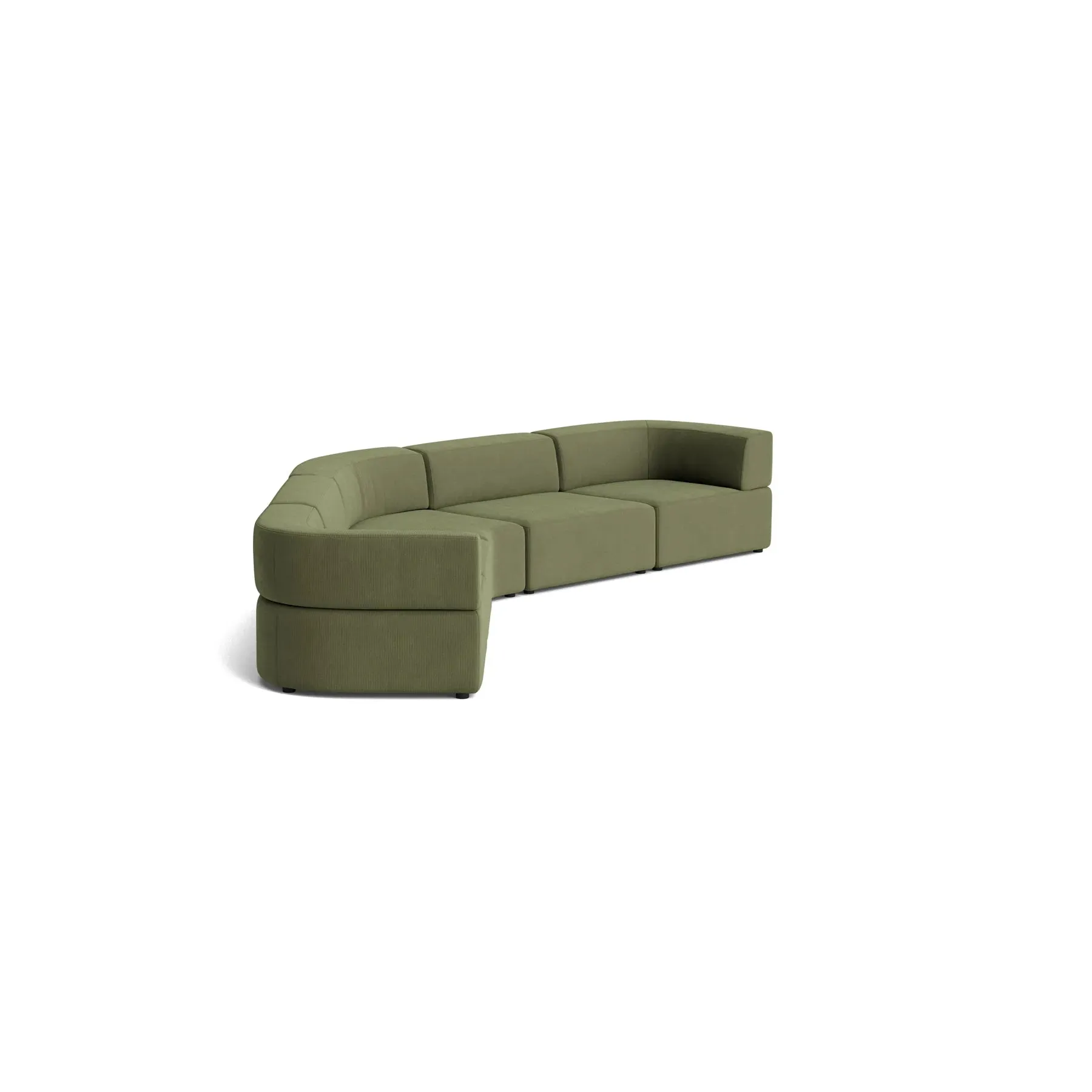 Stretch Large Closed Angle Sofa - Corduroy Forest