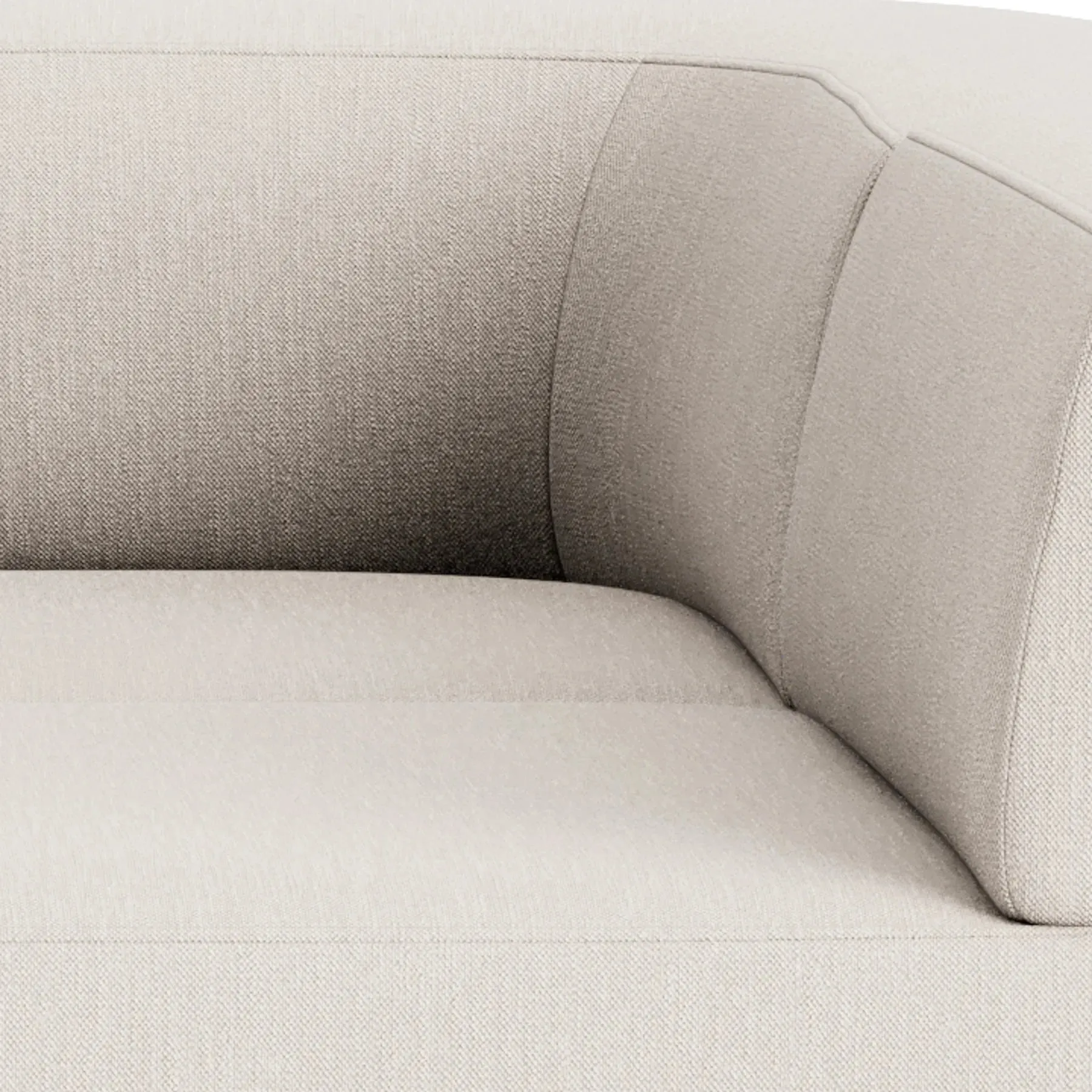 Stretch Pit Sofa - Silex Off White