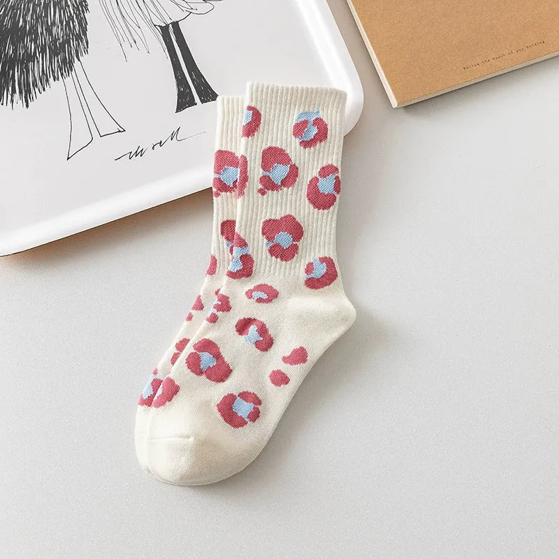 Sweet Strawberry Love Mid-Barrel Socks