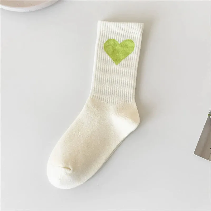 Sweet Strawberry Love Mid-Barrel Socks