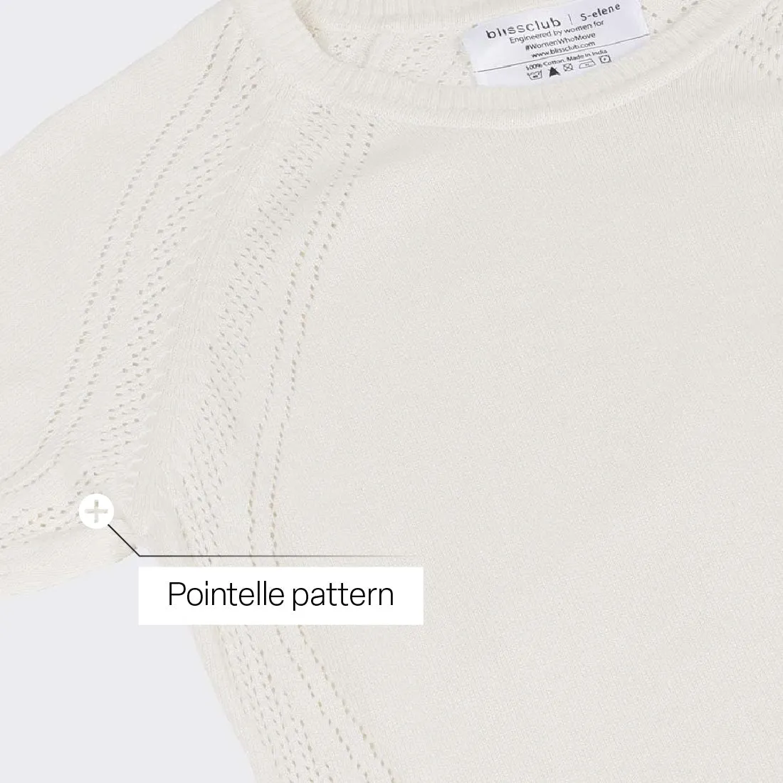 The At-Ease Cotton Knit Pointelle Top