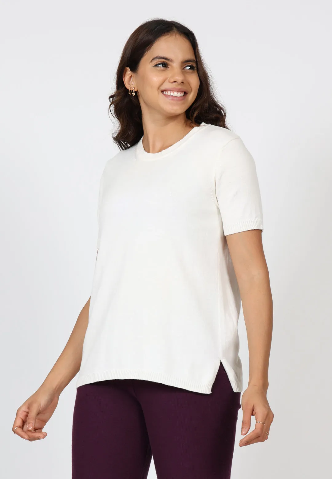 The At-Ease Cotton Knit Top