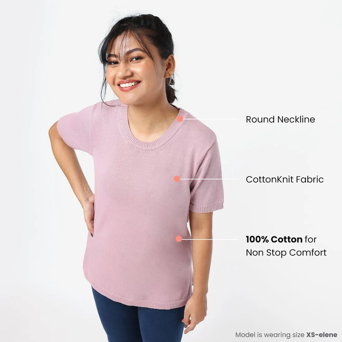 The At-Ease Cotton Knit Top