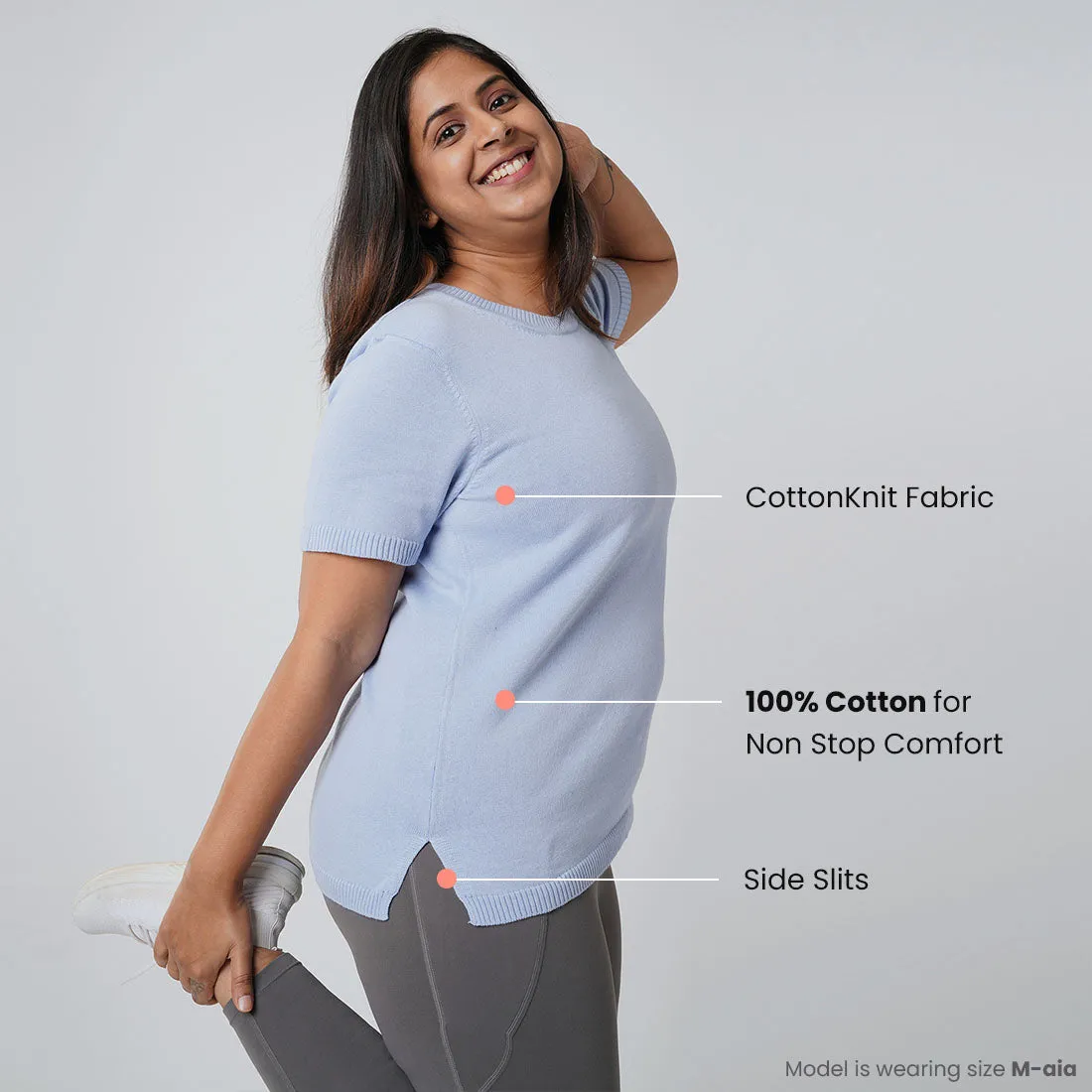 The At-Ease Cotton Knit Top