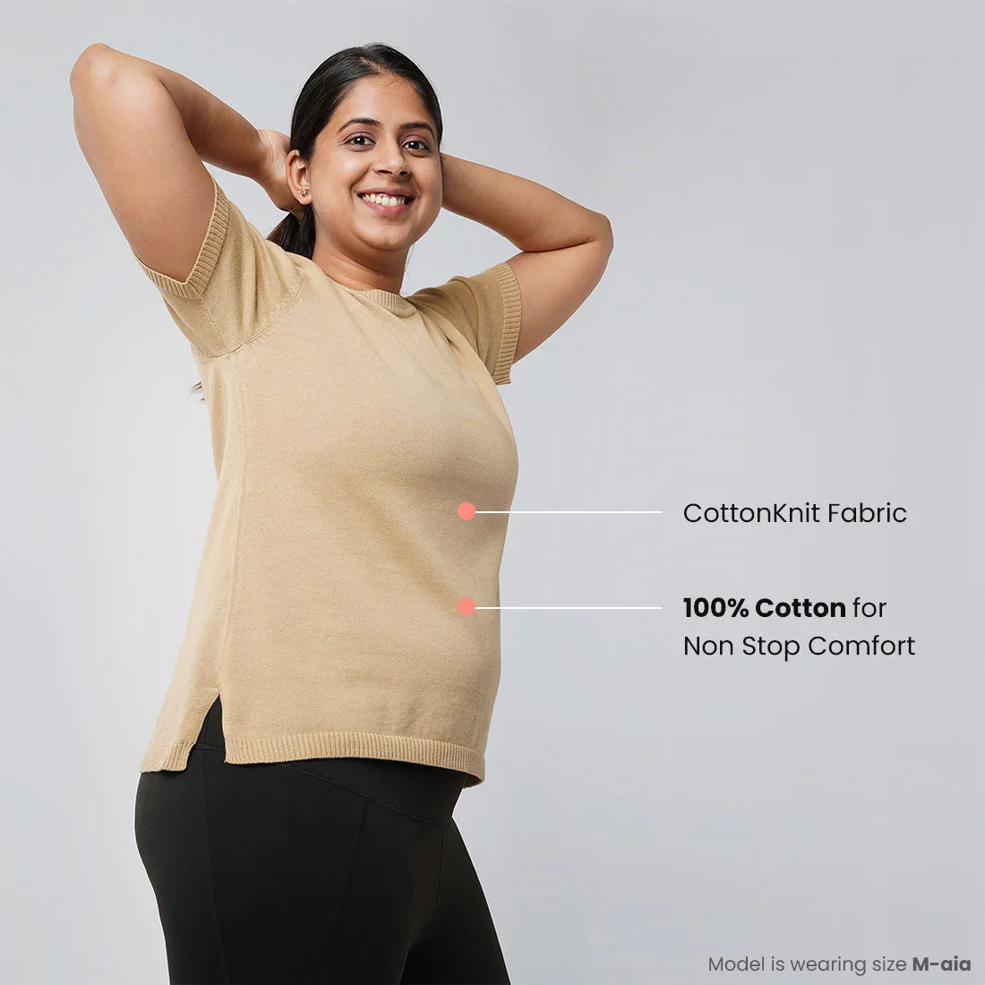 The At-Ease Cotton Knit Top