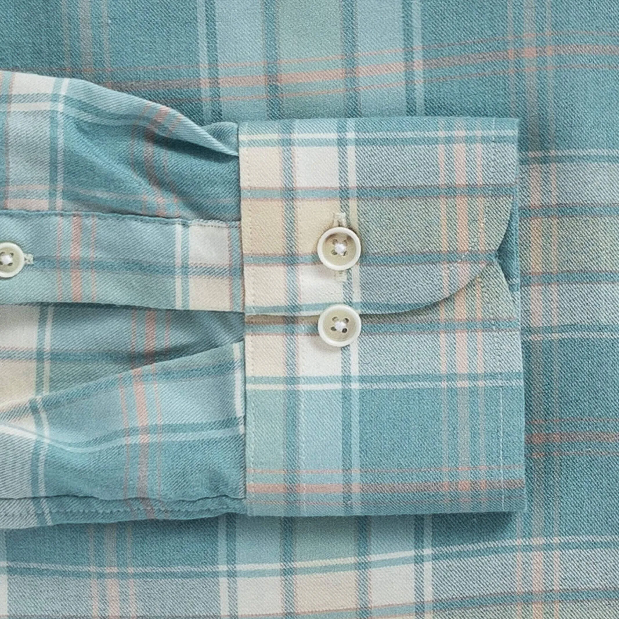 The Blue Mist Hartford Stretch Plaid Casual Shirt