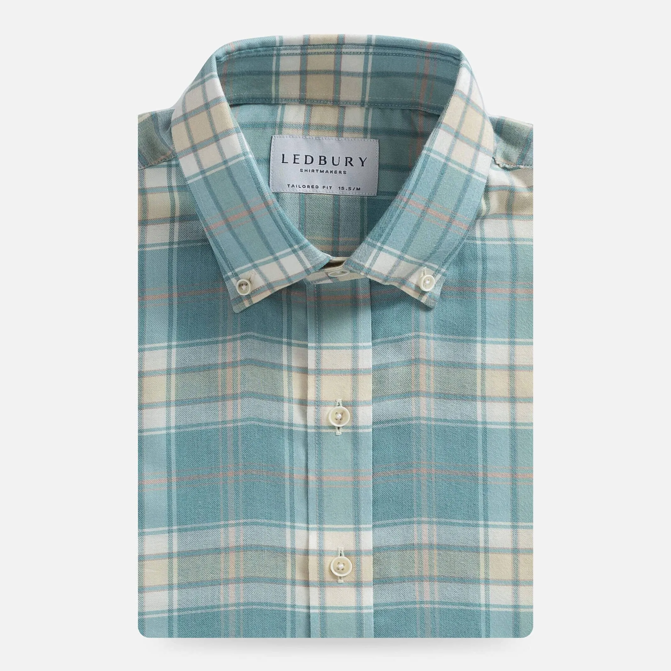 The Blue Mist Hartford Stretch Plaid Casual Shirt