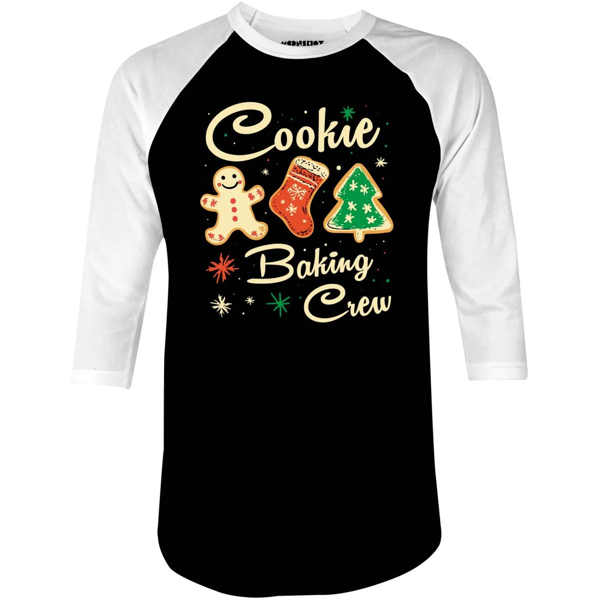 The Christmas Cookie Baking Crew - 3/4 Sleeve Raglan T-Shirt