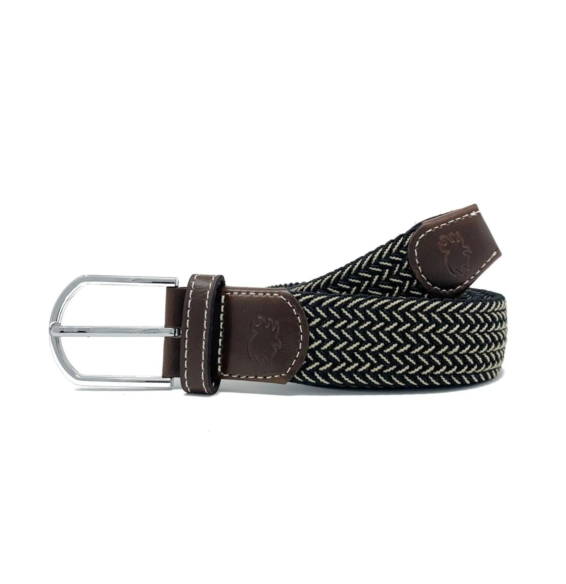 The Maui Two Toned Woven Stretch Belt