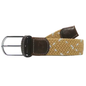 The Monterey Two Toned Woven Stretch Belt