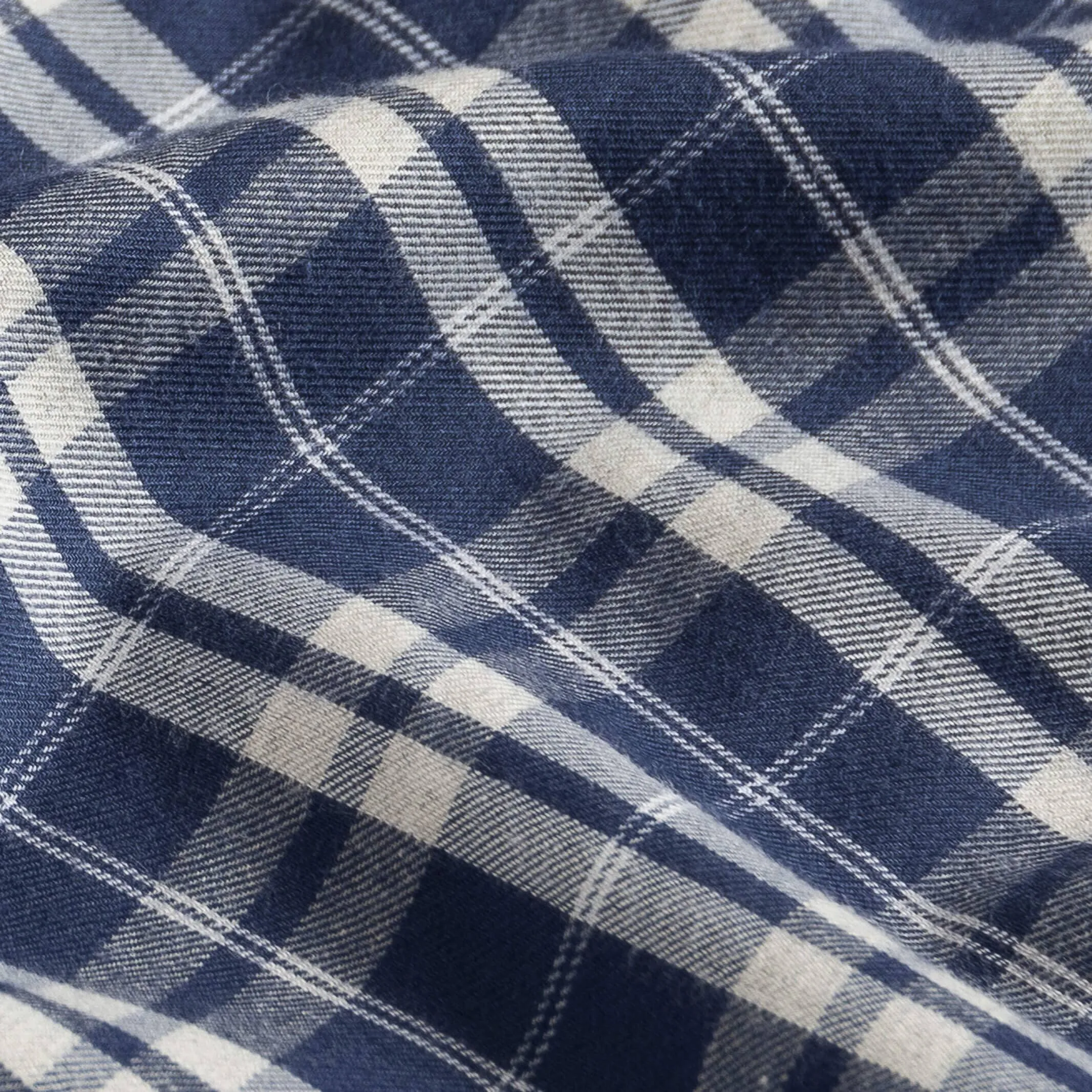 The Navy Hartford Stretch Plaid Casual Shirt