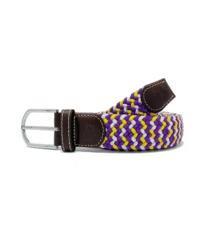 The Nola Tri-Color Woven Stretch Belt