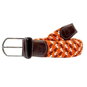 The Roanoak Tri Color Woven Stretch Belt