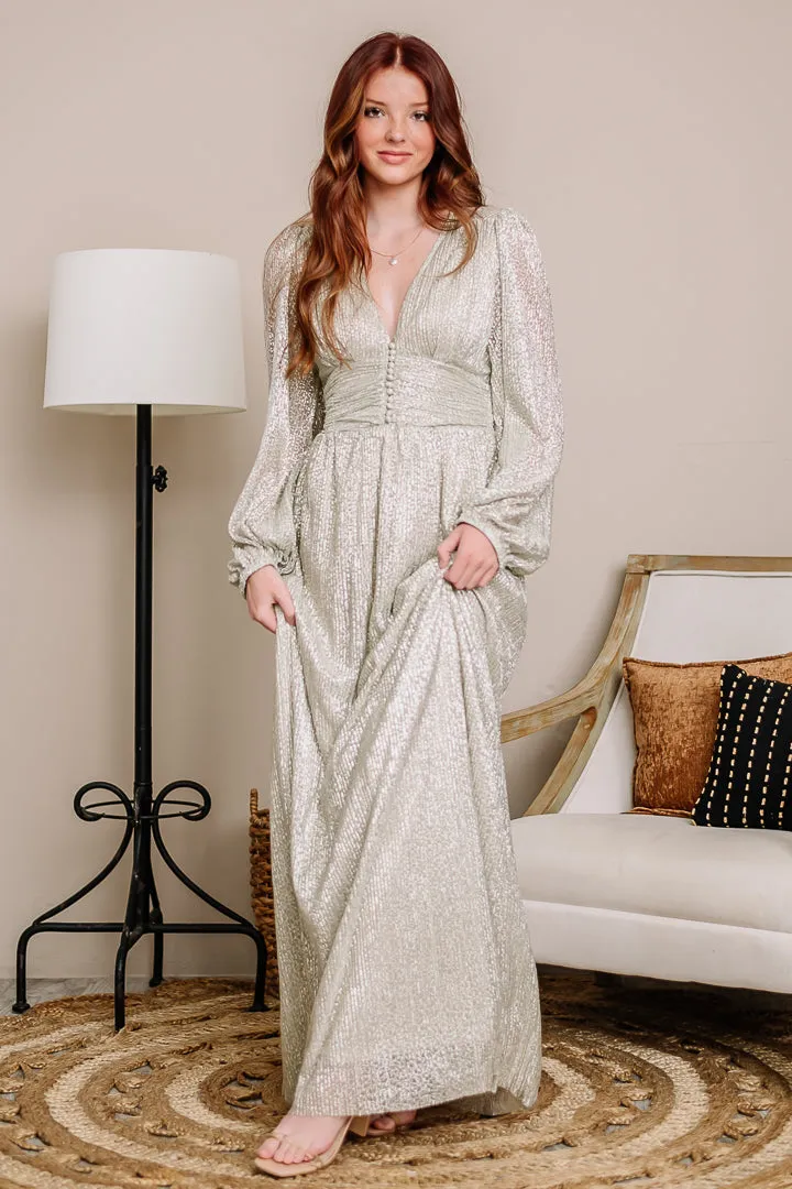 The Whole Room Sparkles Maxi Dress