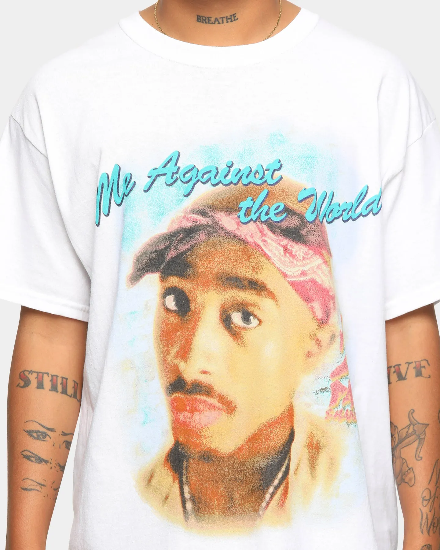 TUPAC Me Against The World Short-Sleeve T-Shirt White