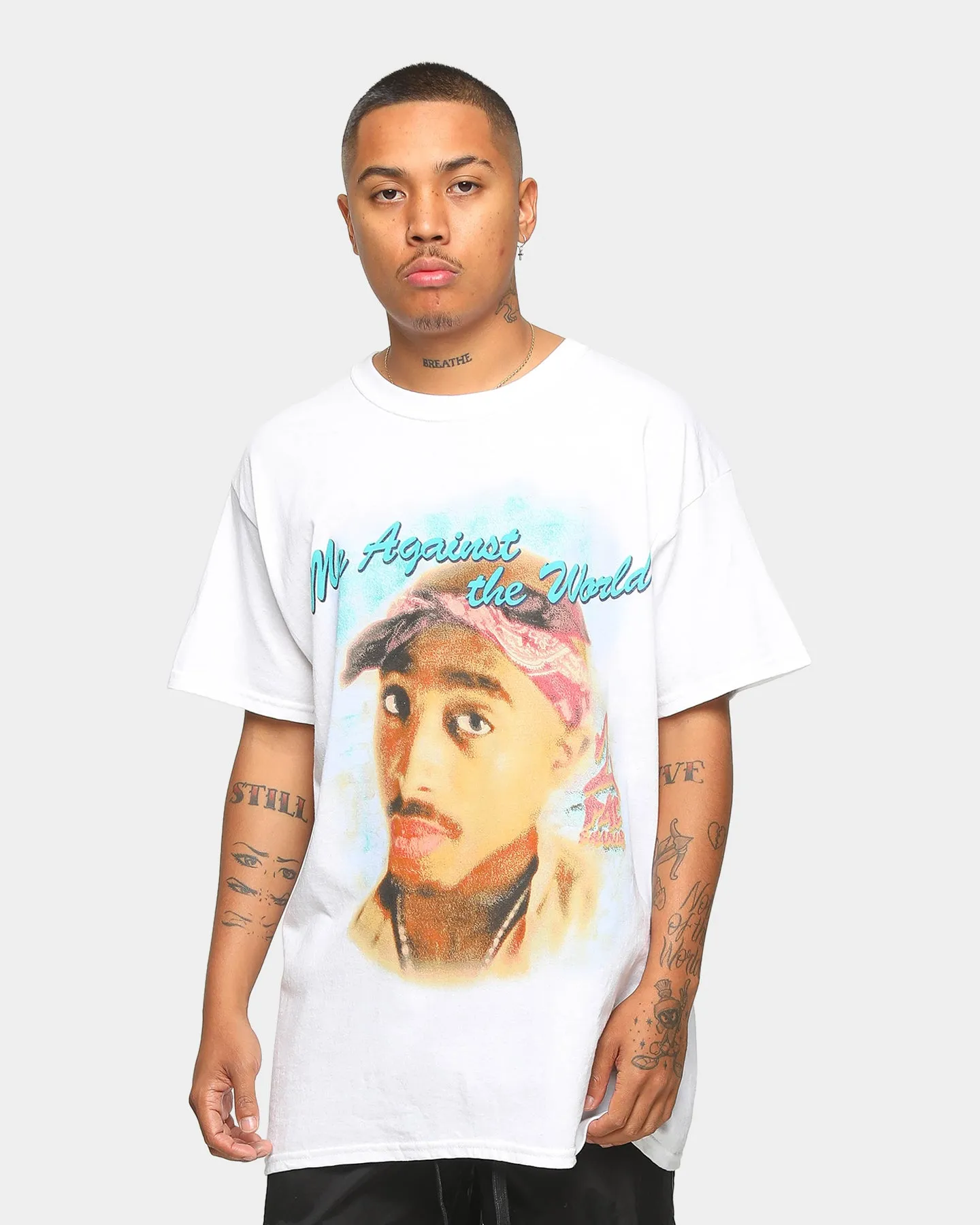 TUPAC Me Against The World Short-Sleeve T-Shirt White