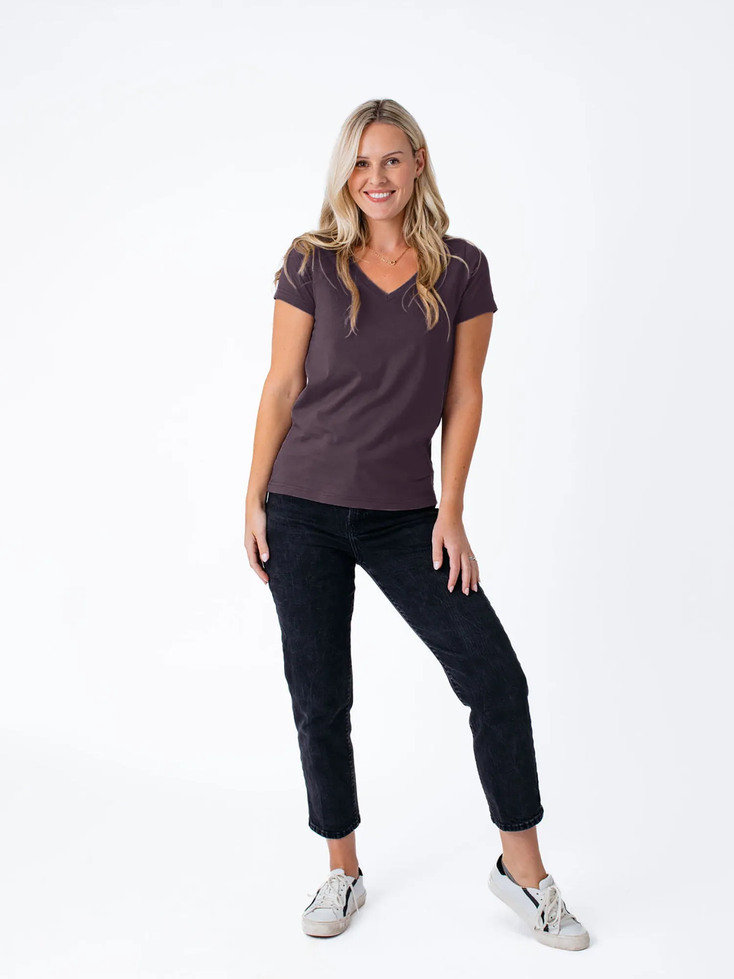 Women's Nordic Purple V-Neck