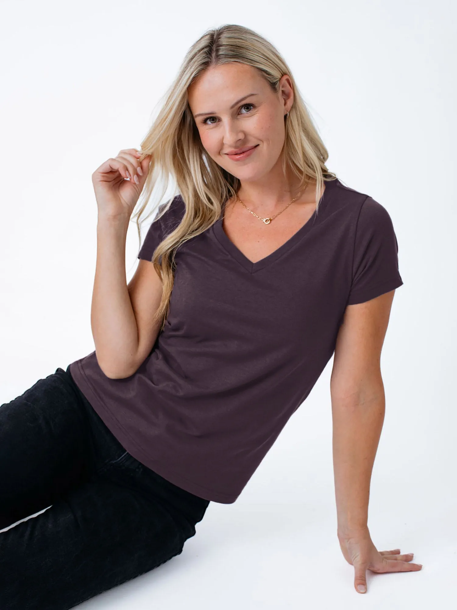 Women's Nordic Purple V-Neck